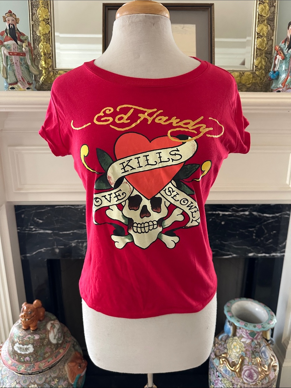 Red “Ed Hardy” Women’s T-shirt